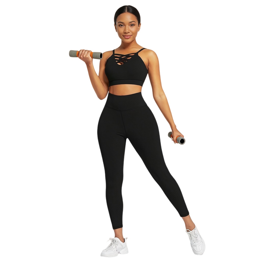 Yoga Fitness Wear - 3 Set Pakaian Yoga Wanita -