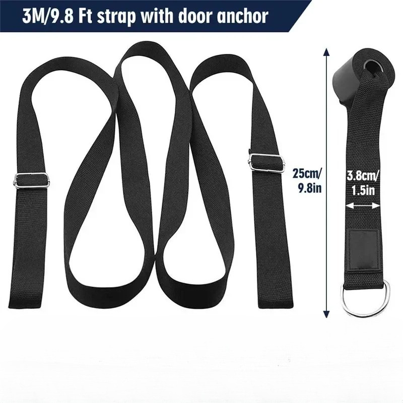 Yoga Fitness Ring - Tali Peregangan Yoga 3M, Tali Peregang