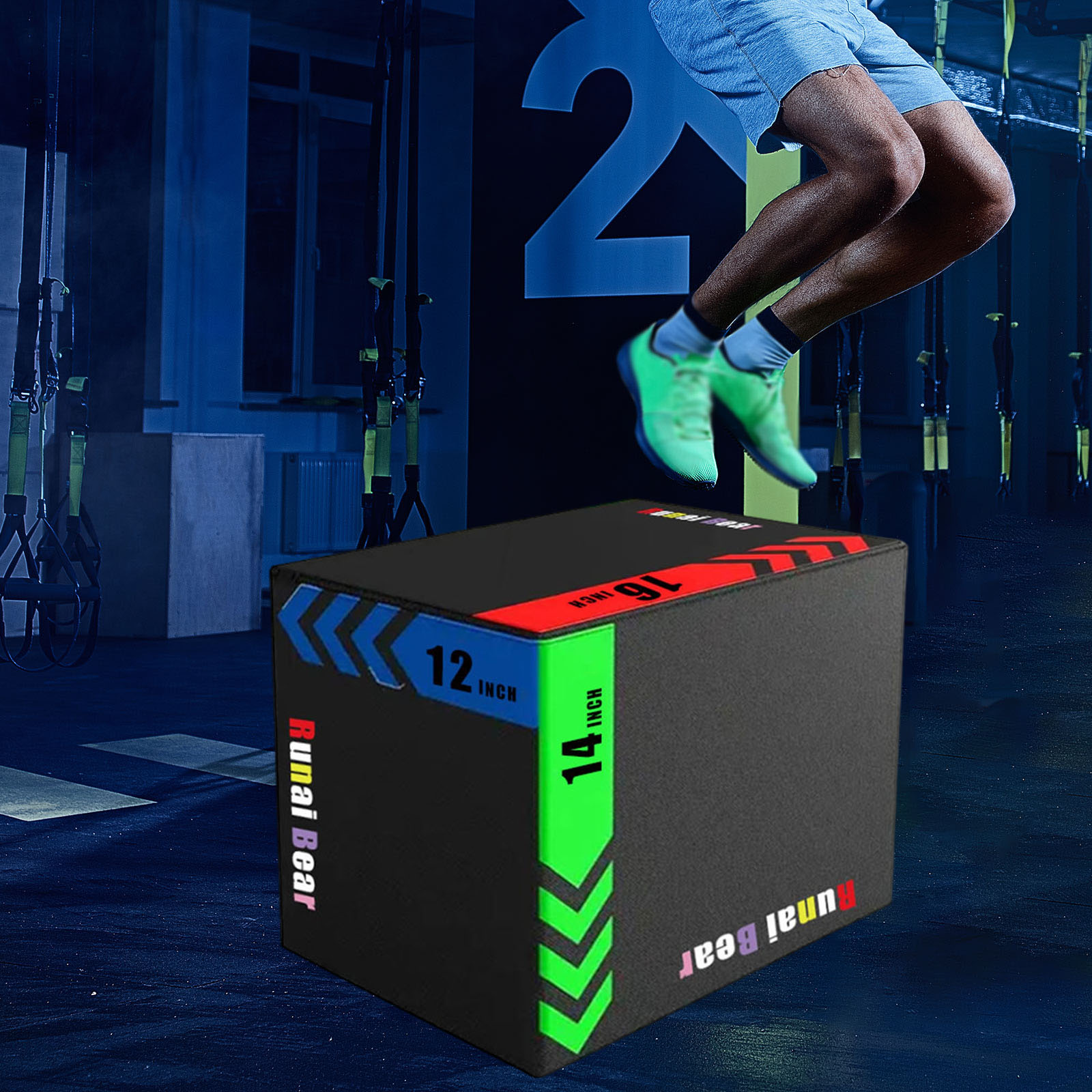 Plyo Jump Box - Kotak Latihan Lompat Plyo Portabel, Peralatan