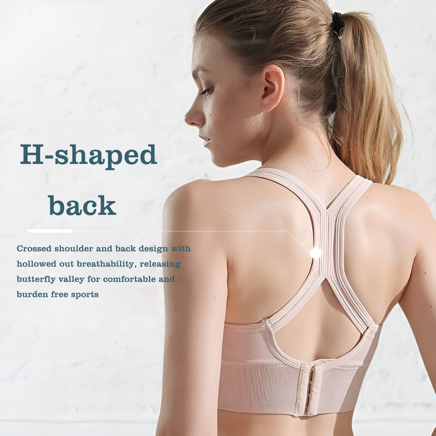 Yoga Fitness Ring - Sport Bra Wanita Model Cross Back