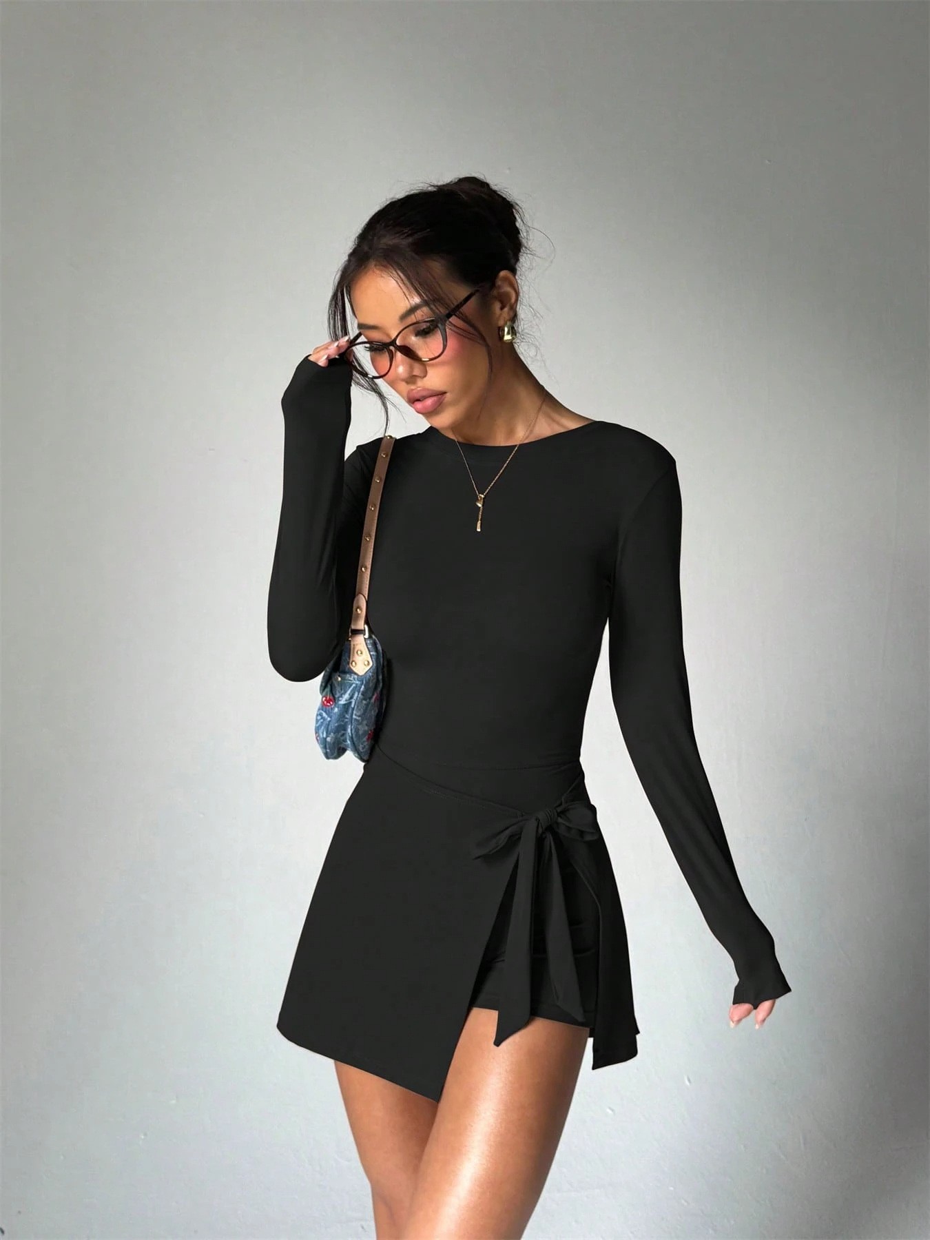 Rok Tenis Slim Fit Lengan Panj - Yoga Fitness Wear ulasan dan harga