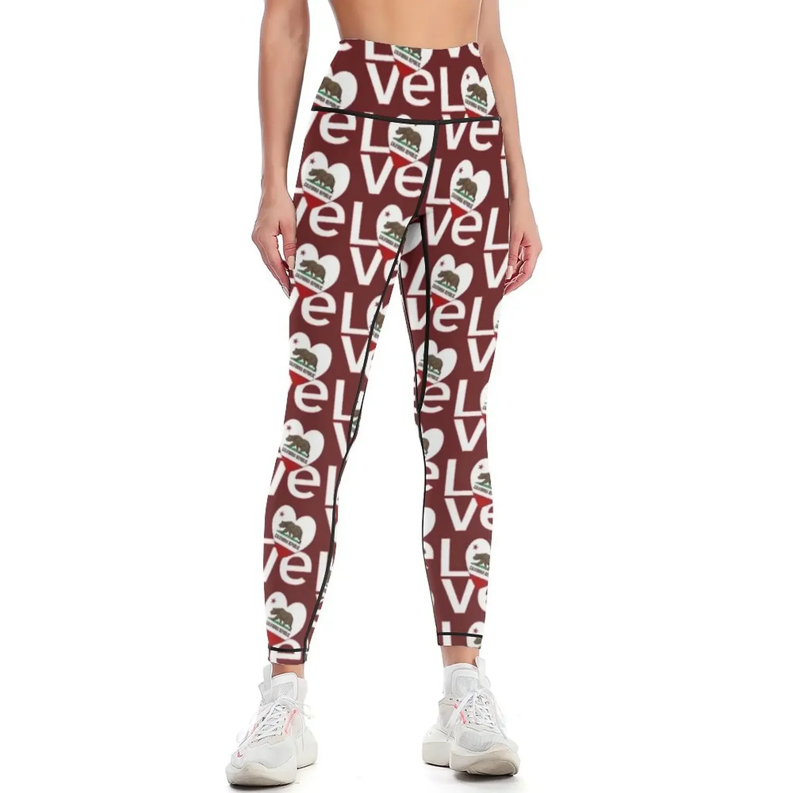 Legging California LOVE Merah  - Yoga Fitness California ulasan dan harga