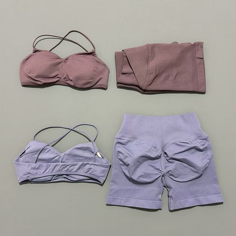 Set Olahraga Wanita 2 Potong V - Yoga Fitness Wear ulasan dan harga