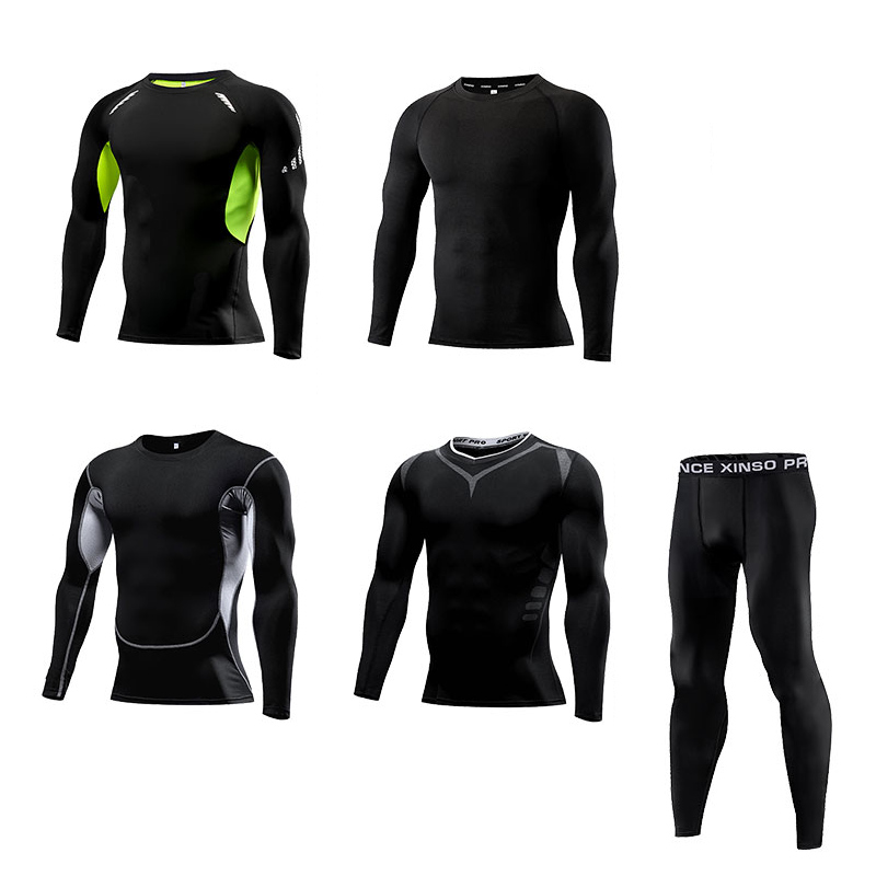 Setelan Olahraga Kompresi Pria - Yoga Fitness Wear ulasan dan harga