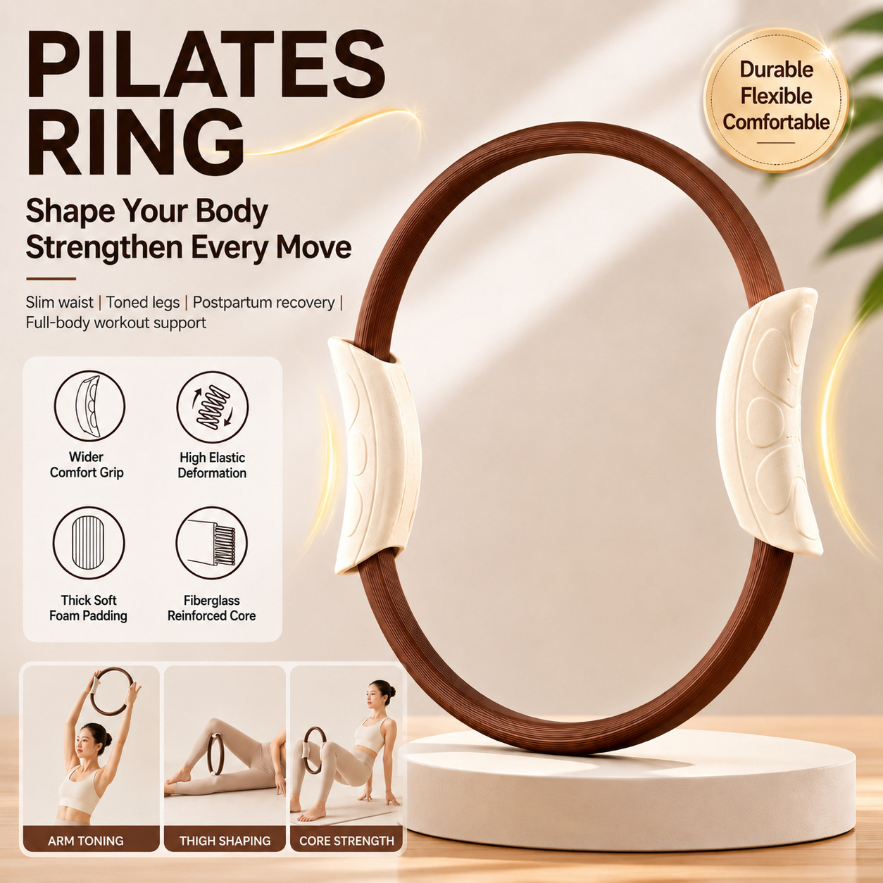 Ring Pilates, Ring Yoga, Alat  - Yoga Fitness Ring ulasan dan harga
