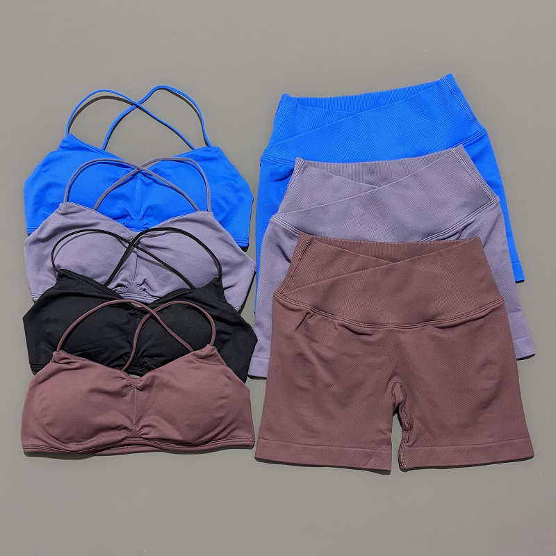 Set Olahraga Wanita 2 Potong V - Yoga Fitness Wear ulasan dan harga
