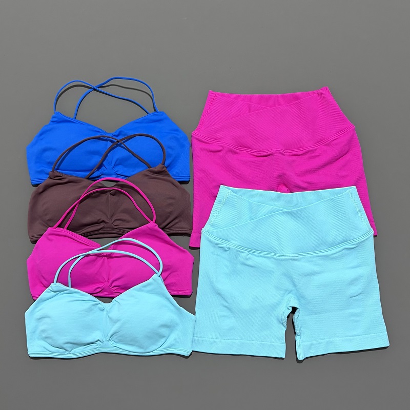 Set Olahraga Wanita 2 Potong V - Yoga Fitness Wear ulasan dan harga