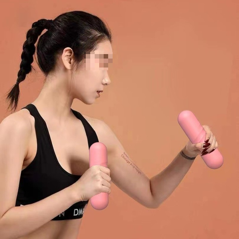 Barbel Berlapis Silikon 1.5KG  - Yoga Fitness Bar ulasan dan harga