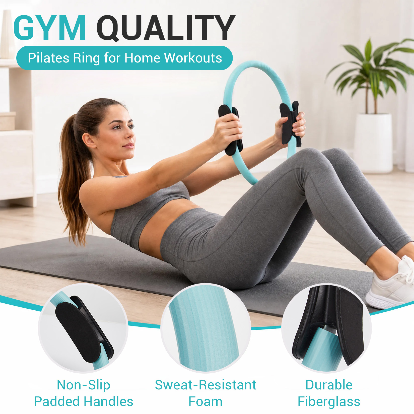 Set Latihan Pilates, Ring Pila - Yoga Fitness Bar ulasan dan harga